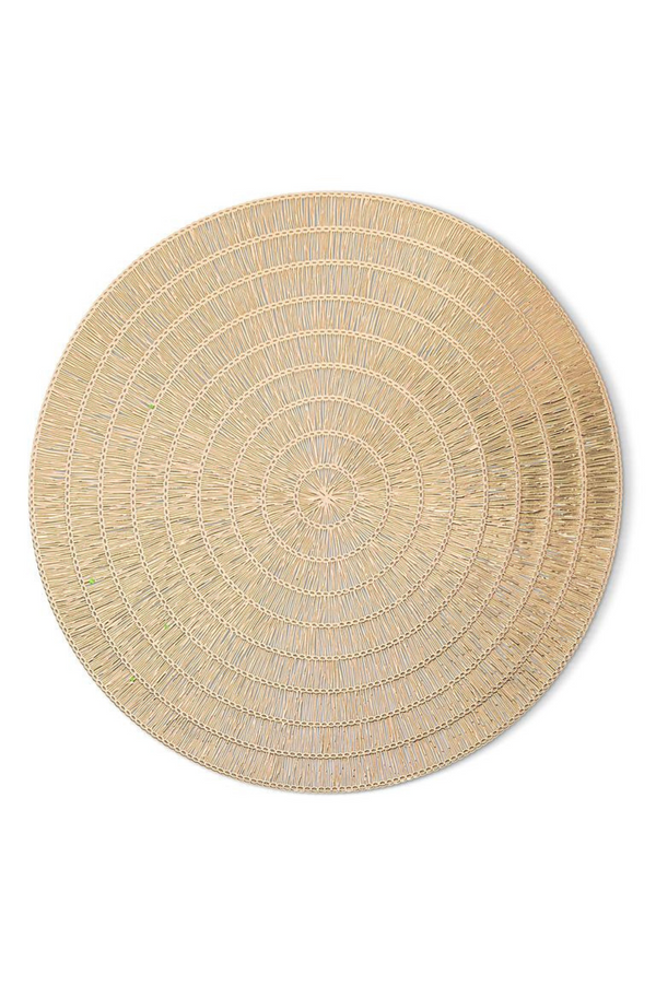 Basketweave Placemat | Gold