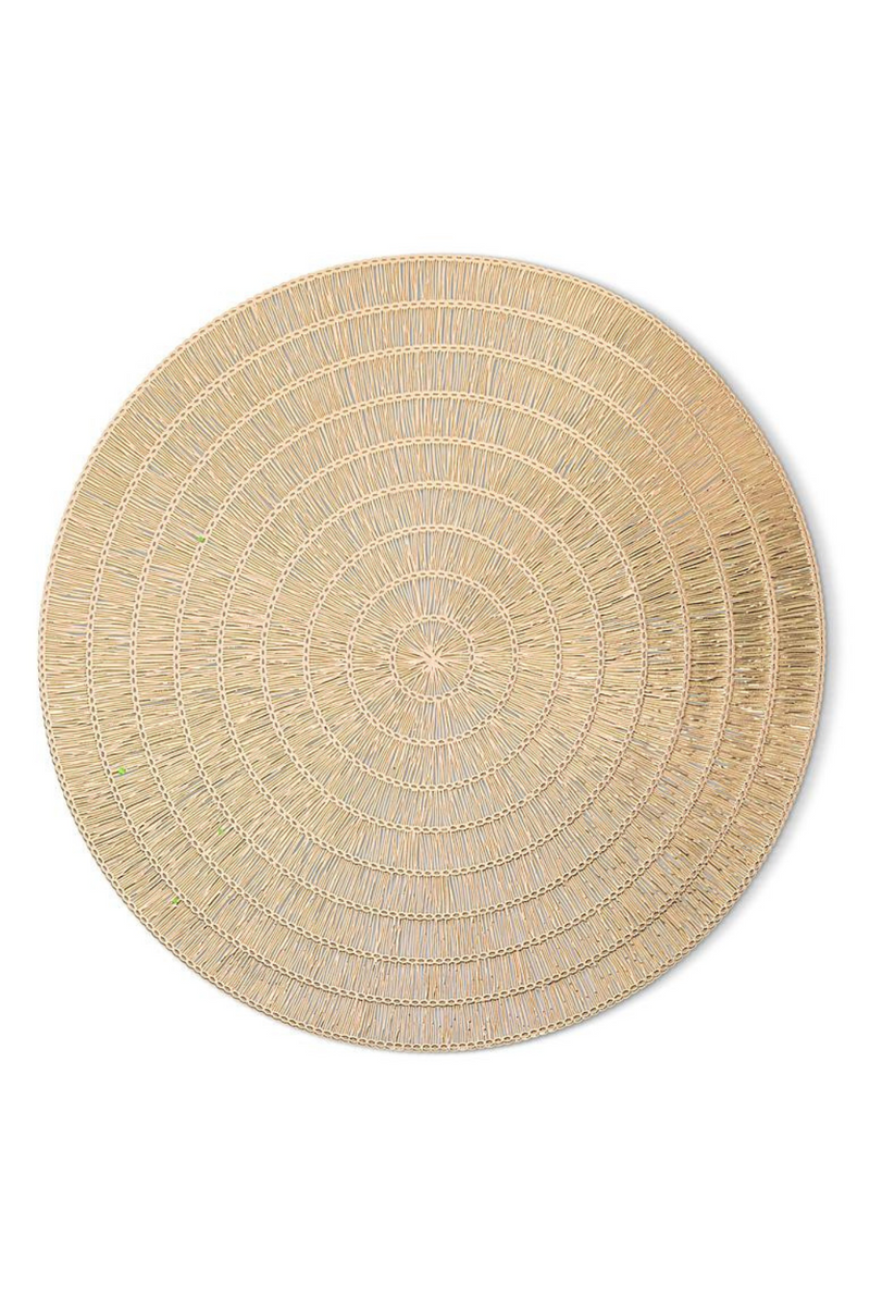 Basketweave Placemat | Gold