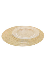 Basketweave Placemat | Gold