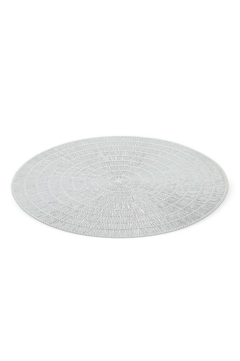 Basketweave Placemat | Silver