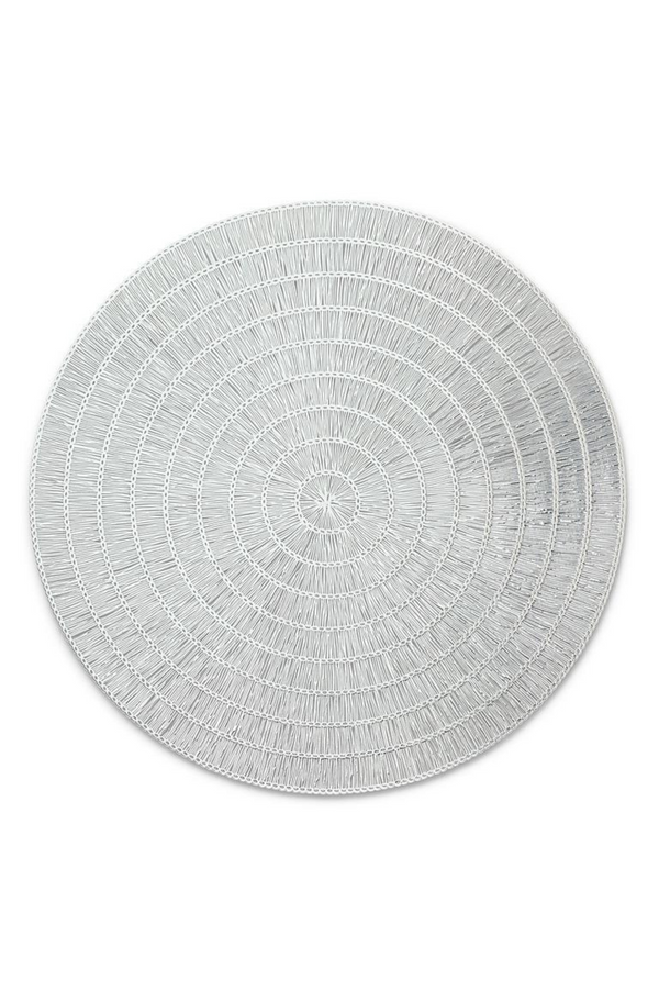 Basketweave Placemat | Silver