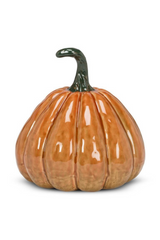 Orange Porcelain Pumpkin | Large