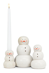 Happy Snowman Taper Holder