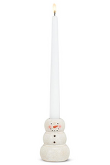 Happy Snowman Taper Holder
