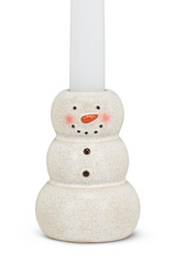 Happy Snowman Taper Holder