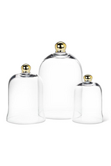 Gold Accent Cloche | Medium