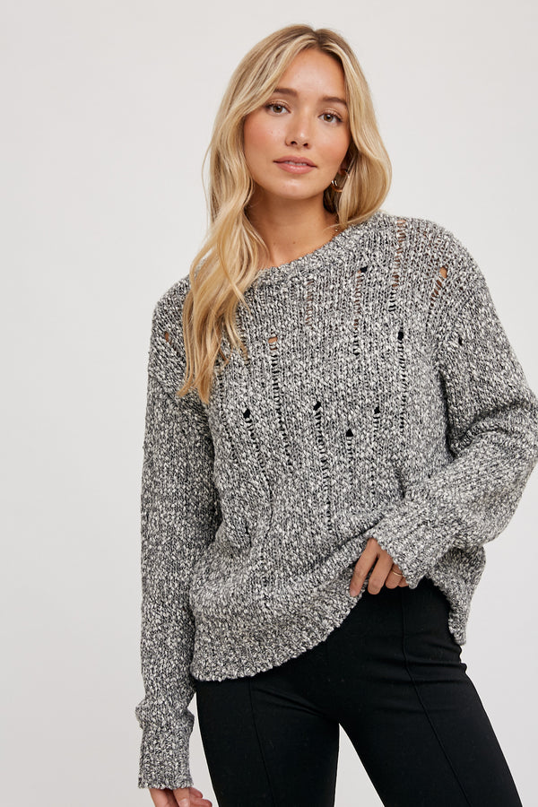 Erin Pullover | Charcoal - FINAL SALE