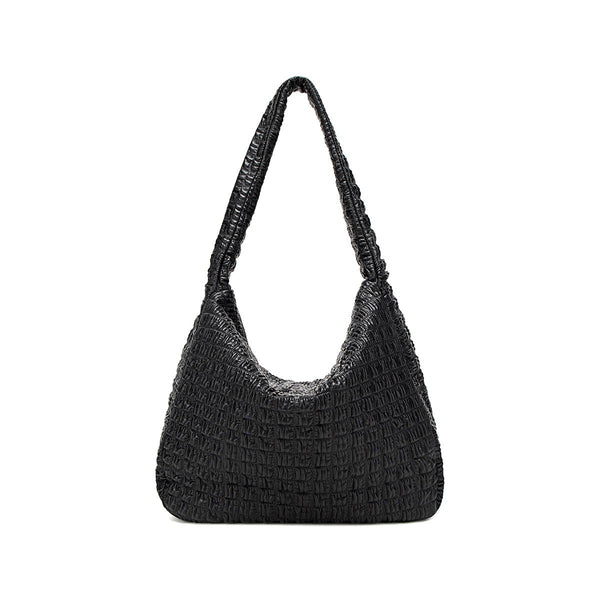 Waffle Shoulder Bag | Black