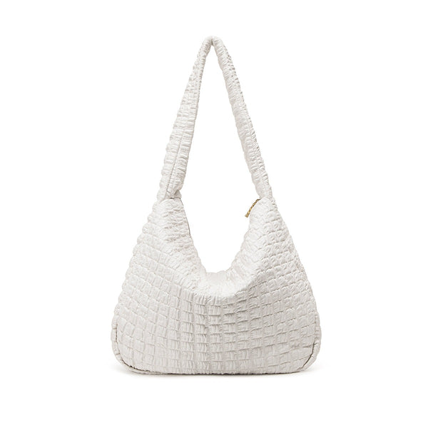 Waffle Shoulder Bag | Coconut Cream