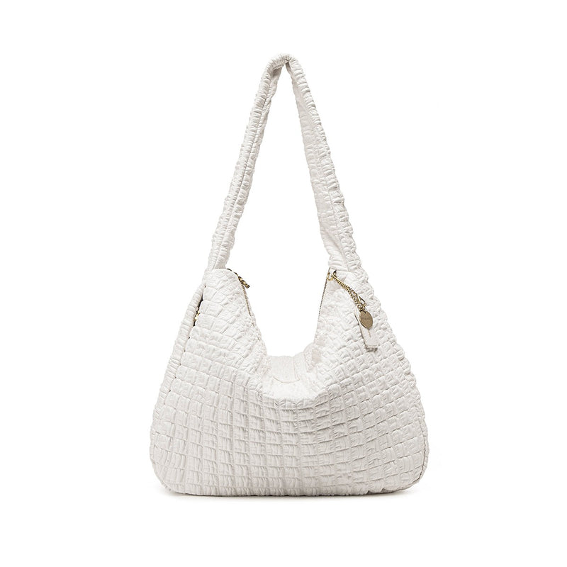 Waffle Shoulder Bag | Coconut Cream