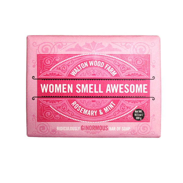 Women Smell Awesome Large Bar | Rosemary & Mint