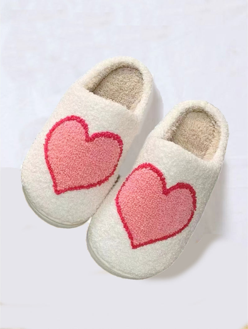 Pink on sale heart slippers