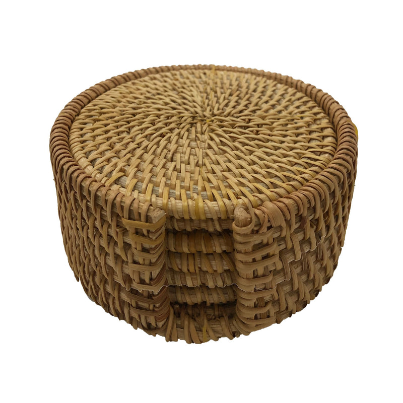 Wicker Coasters | Set of 6