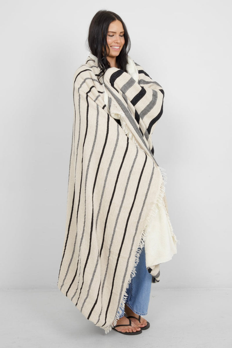 The Winslow Fleece Throw | Ecru
