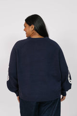 Yeehaw Sweater | Navy