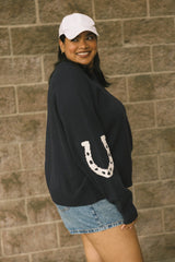 Yeehaw Sweater | Navy