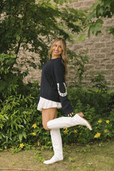 Yeehaw Sweater | Navy