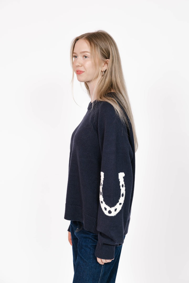 Yeehaw Sweater | Navy