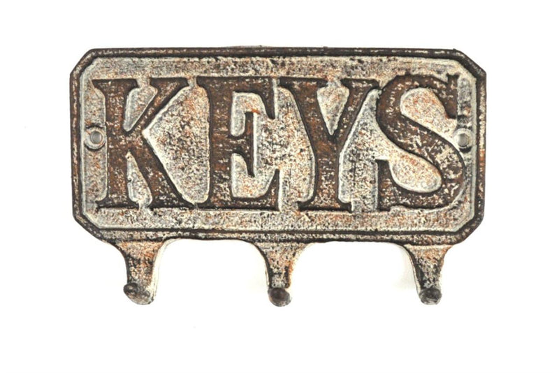 Antiqued Keys Hooks