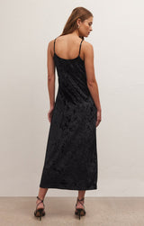 Selina Crushed Velvet Dress | Black - FINAL SALE