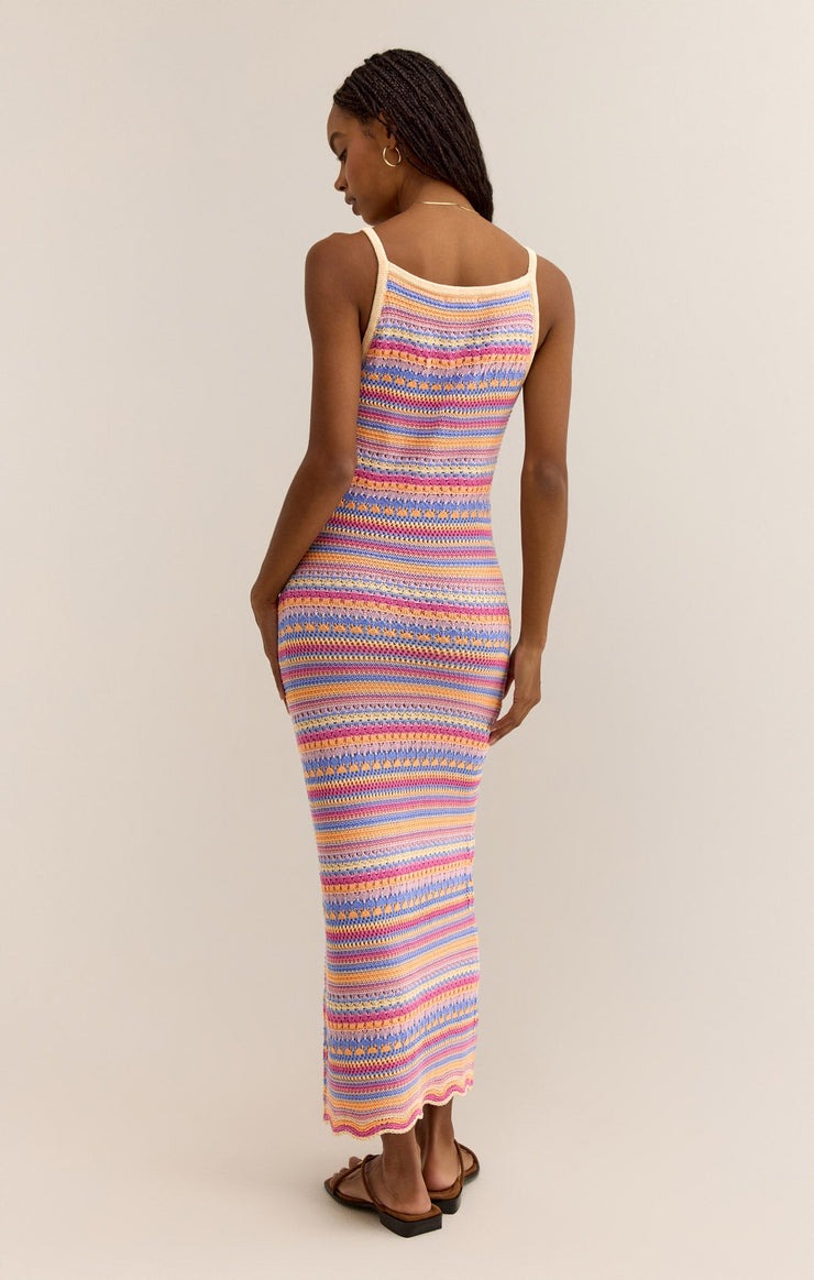 Santa Cruz Stripe Dress | Raspberry Sorbet - FINAL SALE