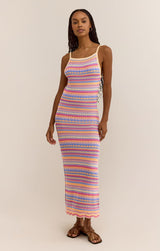 Santa Cruz Stripe Dress | Raspberry Sorbet - FINAL SALE