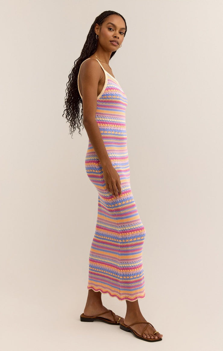 Santa Cruz Stripe Dress | Raspberry Sorbet - FINAL SALE