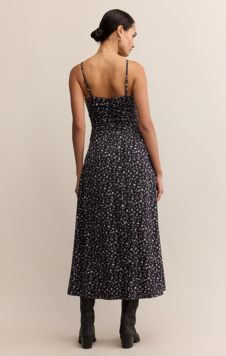 Georgina Dress | Black Floral Ditsy