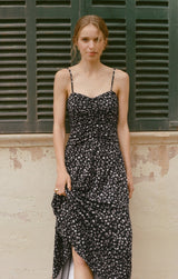 Georgina Dress | Black Floral Ditsy