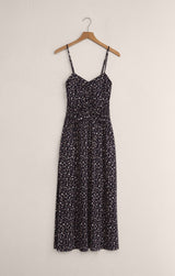 Georgina Dress | Black Floral Ditsy