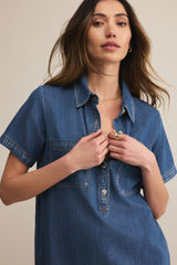 Kellie Dress | Medium Indigo