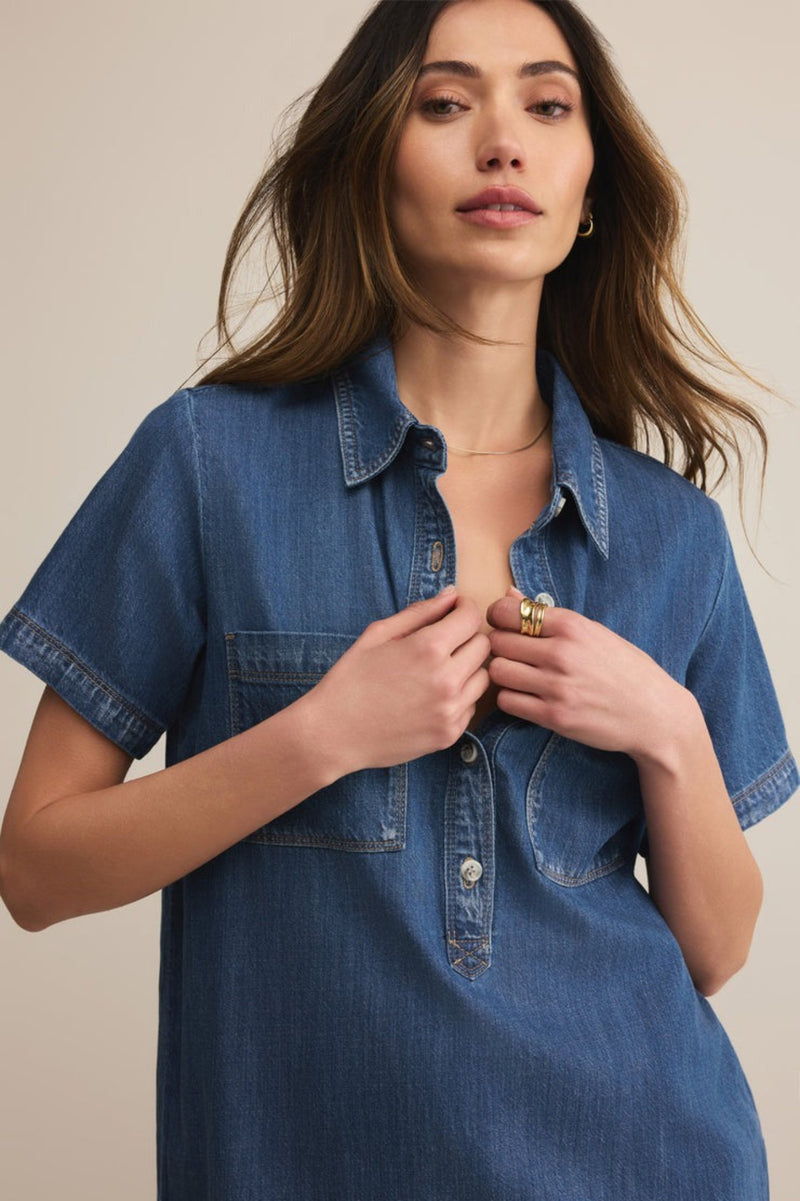 Kellie Dress | Medium Indigo