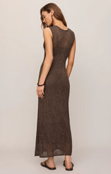 Claremont Midi Dress | Cocoa Latte