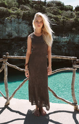 Claremont Midi Dress | Cocoa Latte