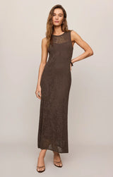 Claremont Midi Dress | Cocoa Latte