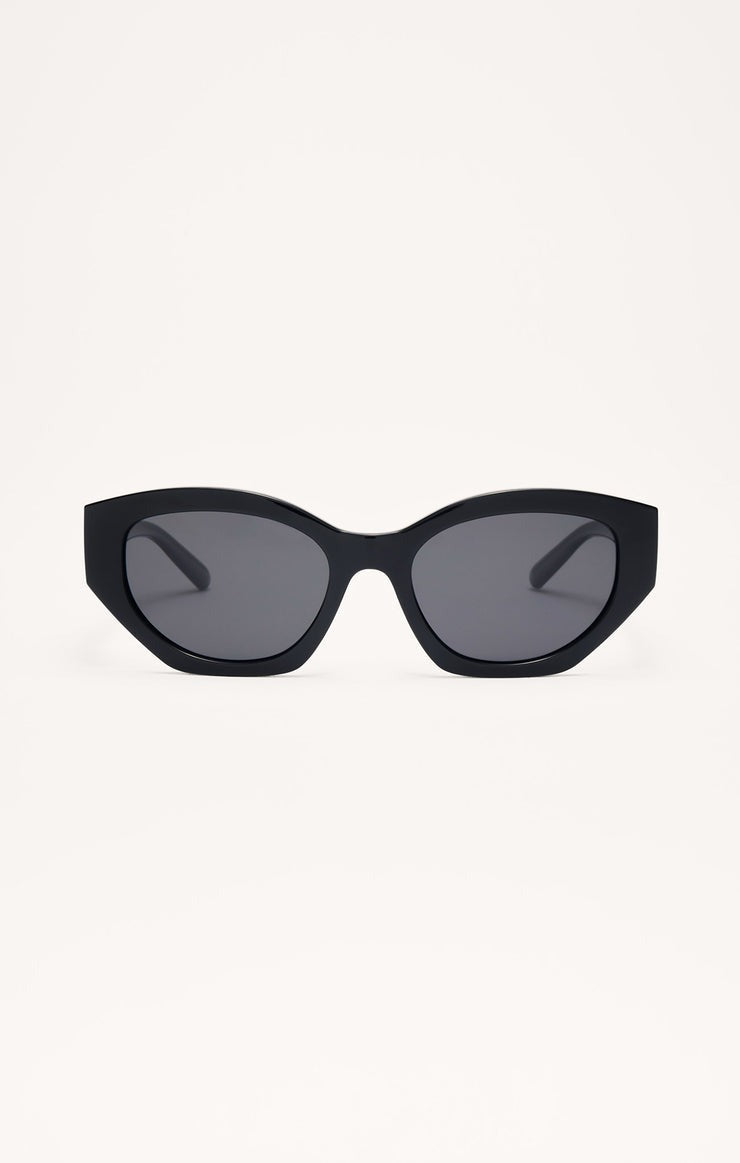 Love Sick Sunglasses | Polished Black/Grey