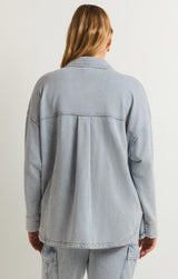 All Day Knit Jacket | Washed Indigo