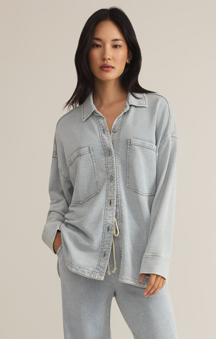 All Day Knit Denim Jacket | Washed Indigo