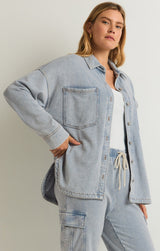 All Day Knit Denim Jacket | Washed Indigo