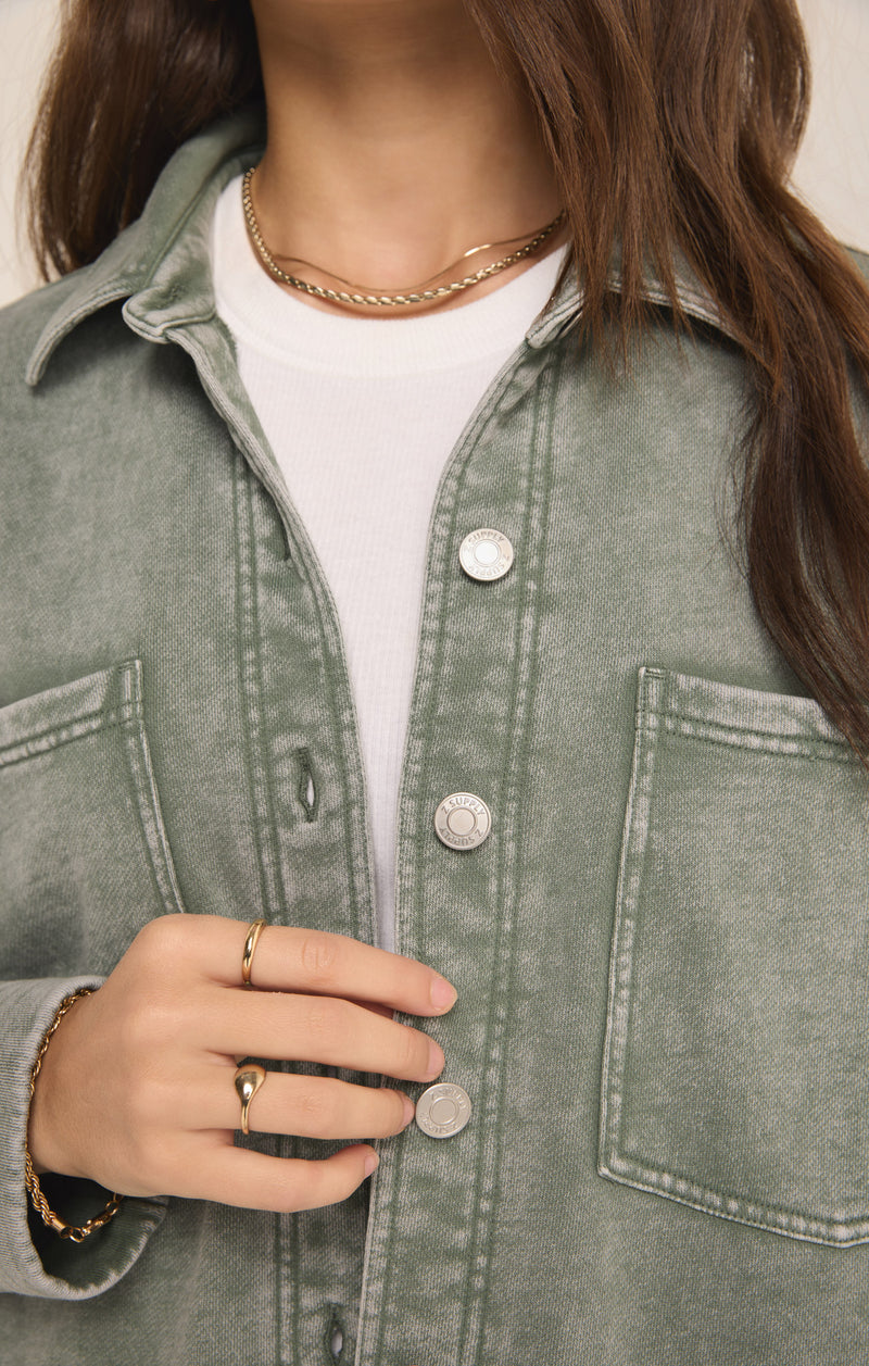 All Day Knit Jacket | Palm Green