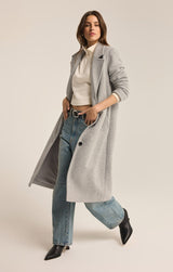 Conway Plush Coat | Classic Heather Grey