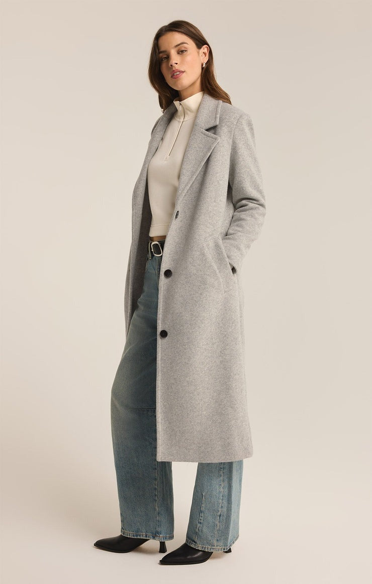 Conway Plush Coat | Classic Heather Grey