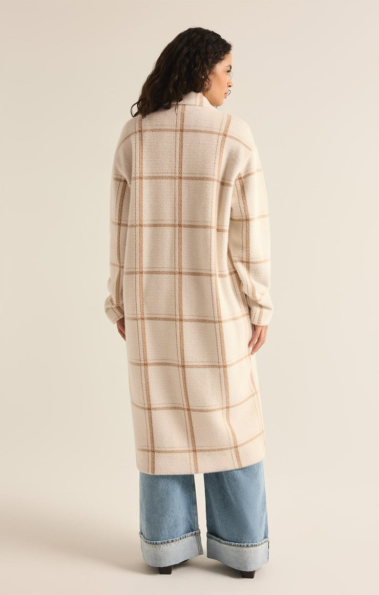 Mason Windowpane Coat | Sea Salt