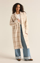 Mason Windowpane Coat | Sea Salt