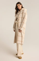 Mason Windowpane Coat | Sea Salt