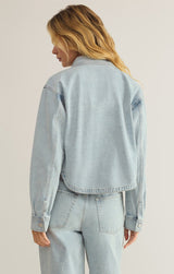 All Day Cropped Denim Jacket | Faded Indigo