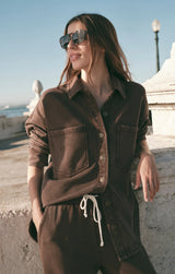 All Day Knit Jacket | Dark Chocolate