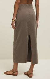 Gail Midi Skirt | Perfectly Taupe