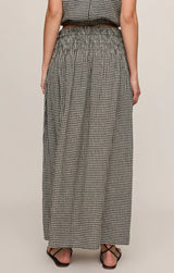 Brooke Gingham Skirt | Black