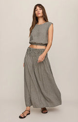 Brooke Gingham Skirt | Black